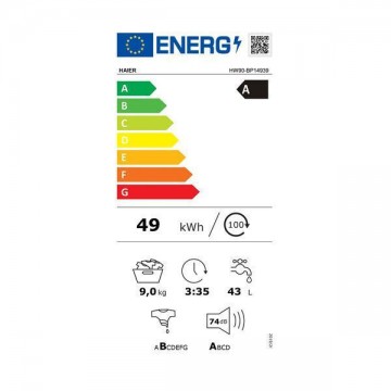 Haier Πλυντήριο Ρούχων 9kg με Τεχνολογία Ατμού 1400 Στροφών HW90-BP14939
